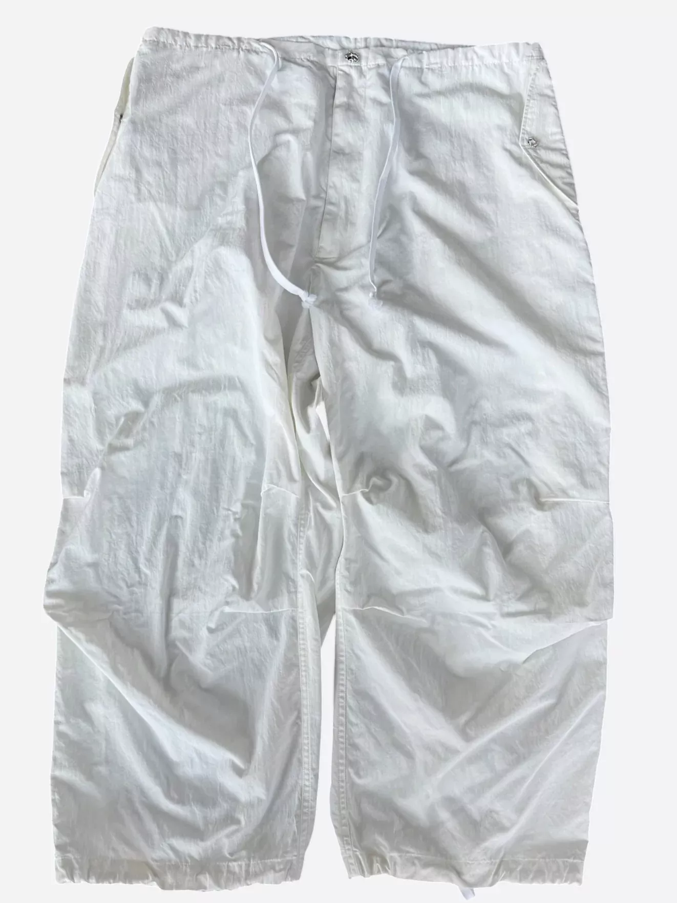 Chrome Hearts White Sack Paratrooper Pants
