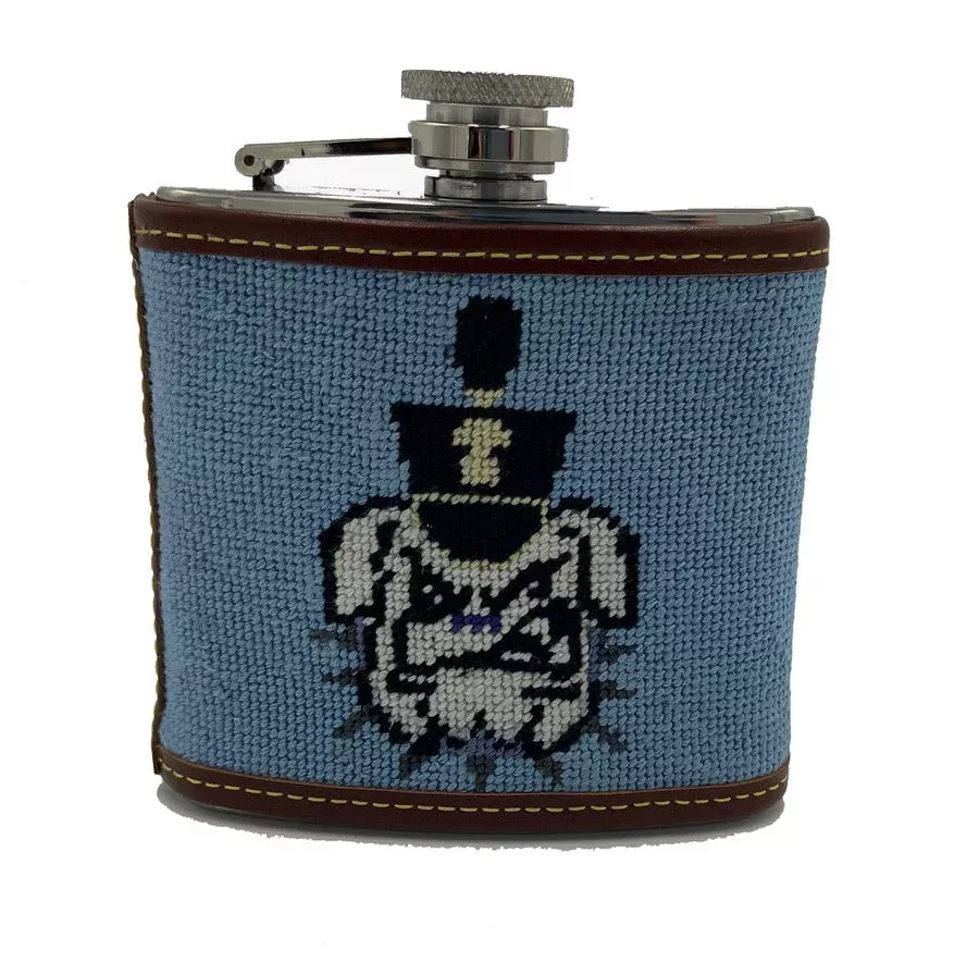 Citadel Spike Hand-stitched Needlepoint Flask