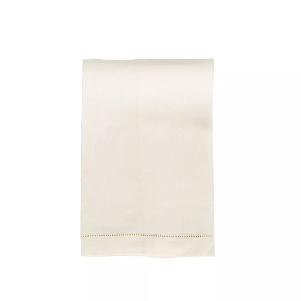 Classico Customizable Linen Hand Towel - Ecru