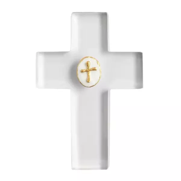 Clear Resin Intaglio Cross
