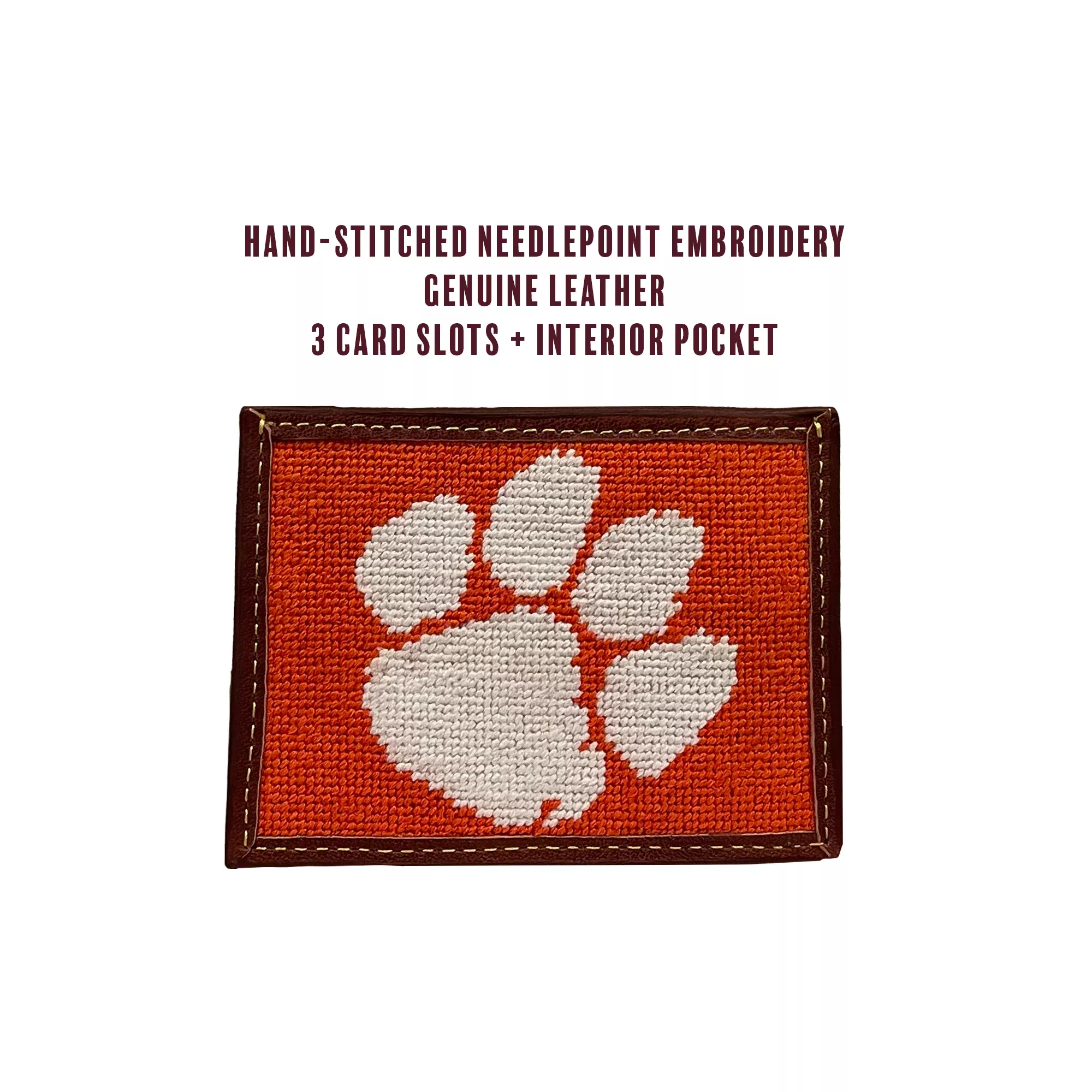 Clemson University Logo Card Wallet