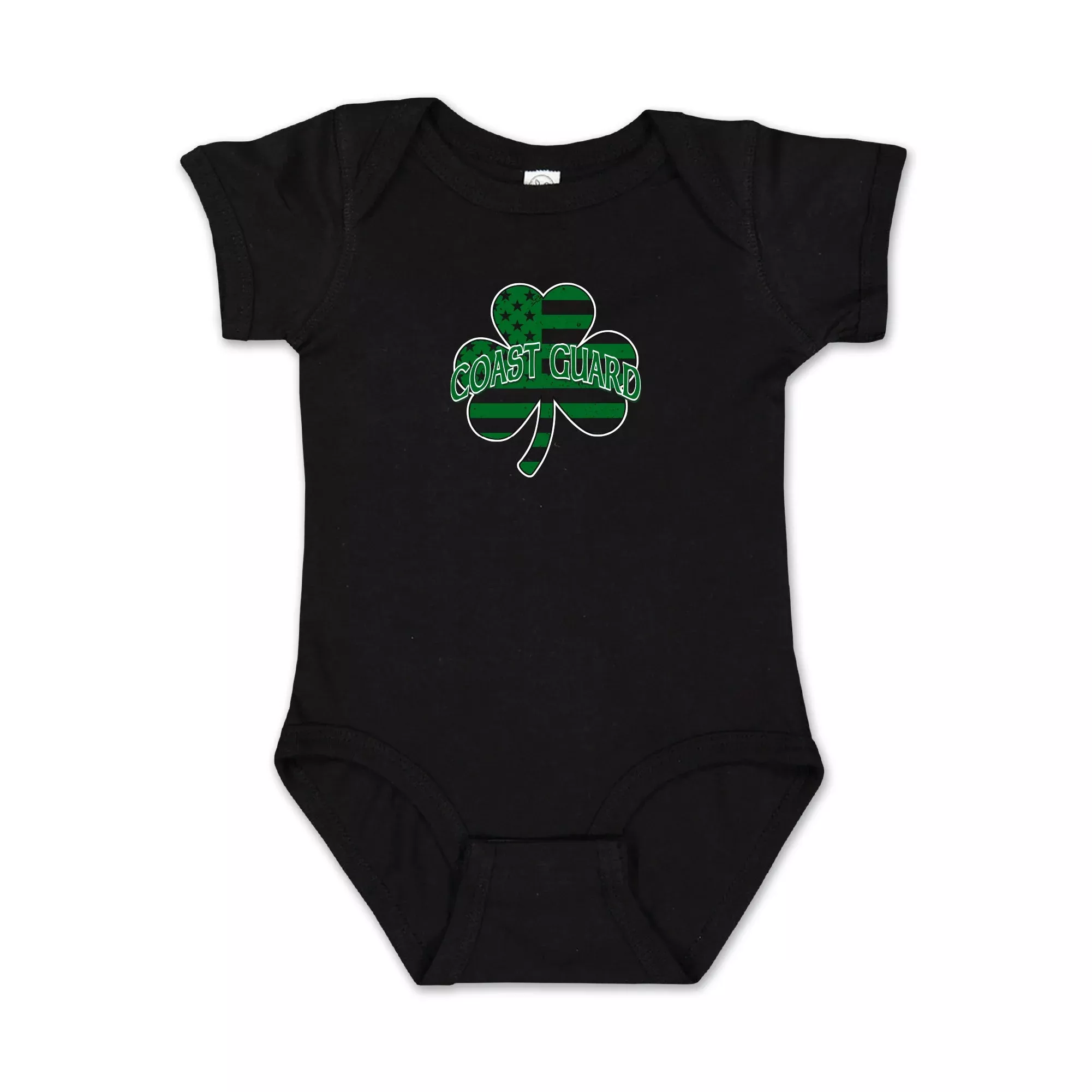 Coast Guard Shamrock Infant Romper