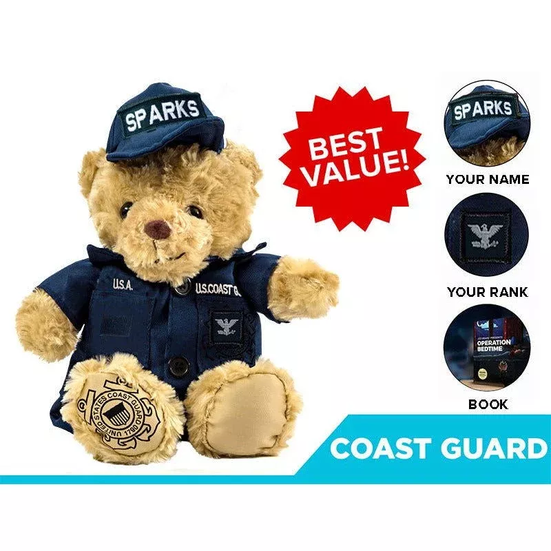 Coast Guard Teddy Bear Personalized Bundle