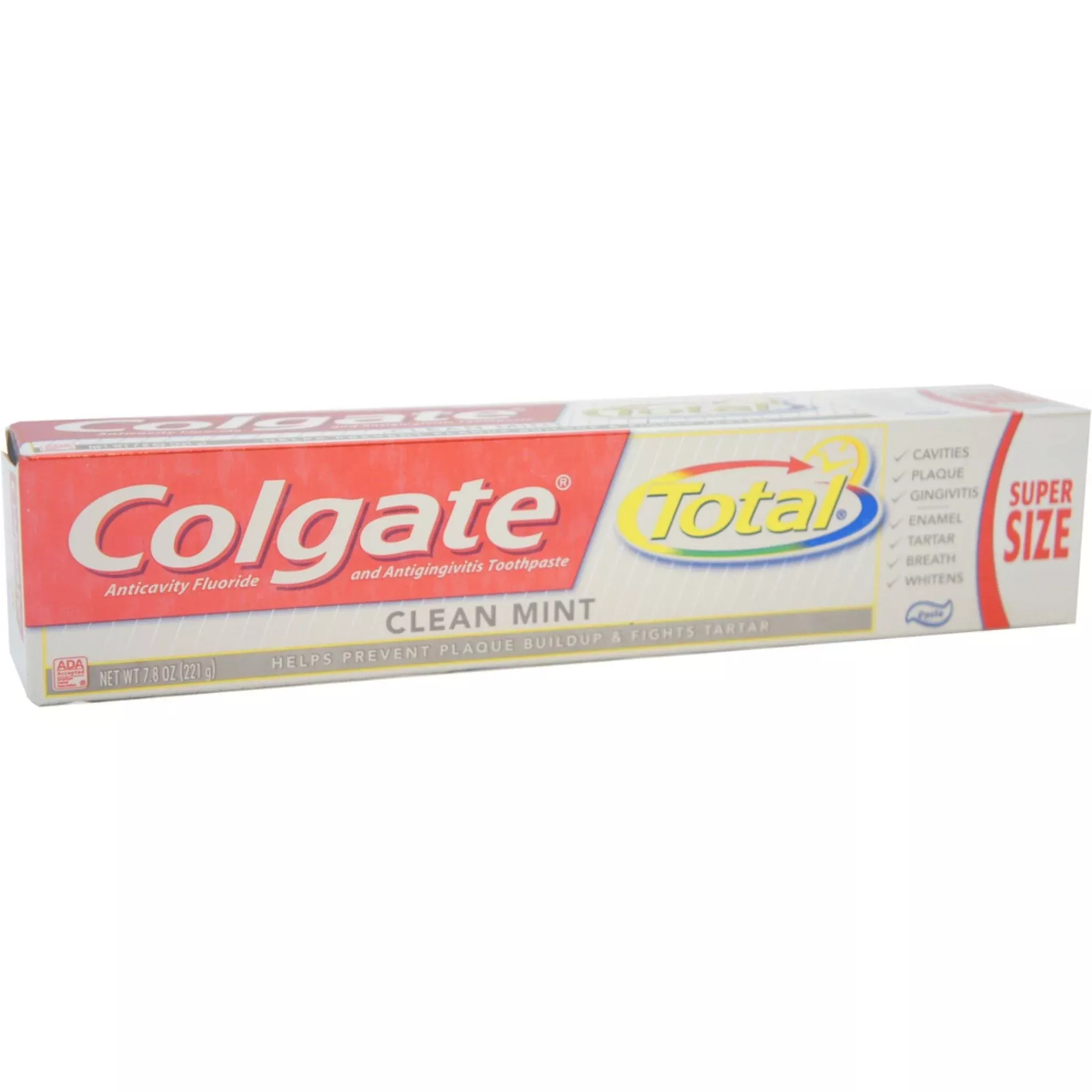 Colgate Total Toothpaste, Anticavity Fluoride And Antigingivitis, Clean Mint, Paste