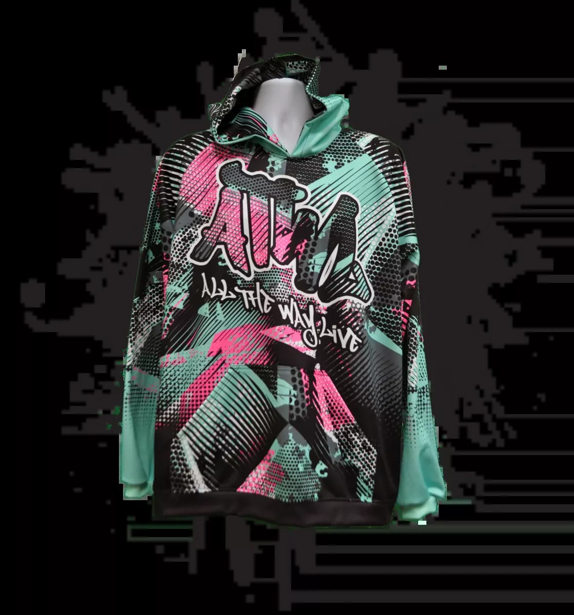 Complex Hoody UnisexPINK/MINT