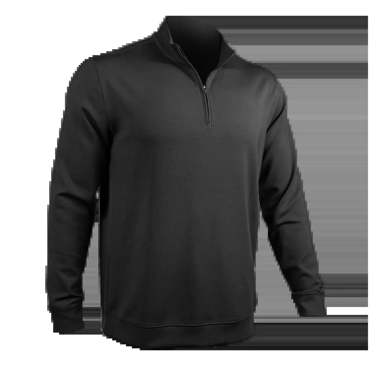Cordero 1/4 Zip Long Sleeve Pullover - Black