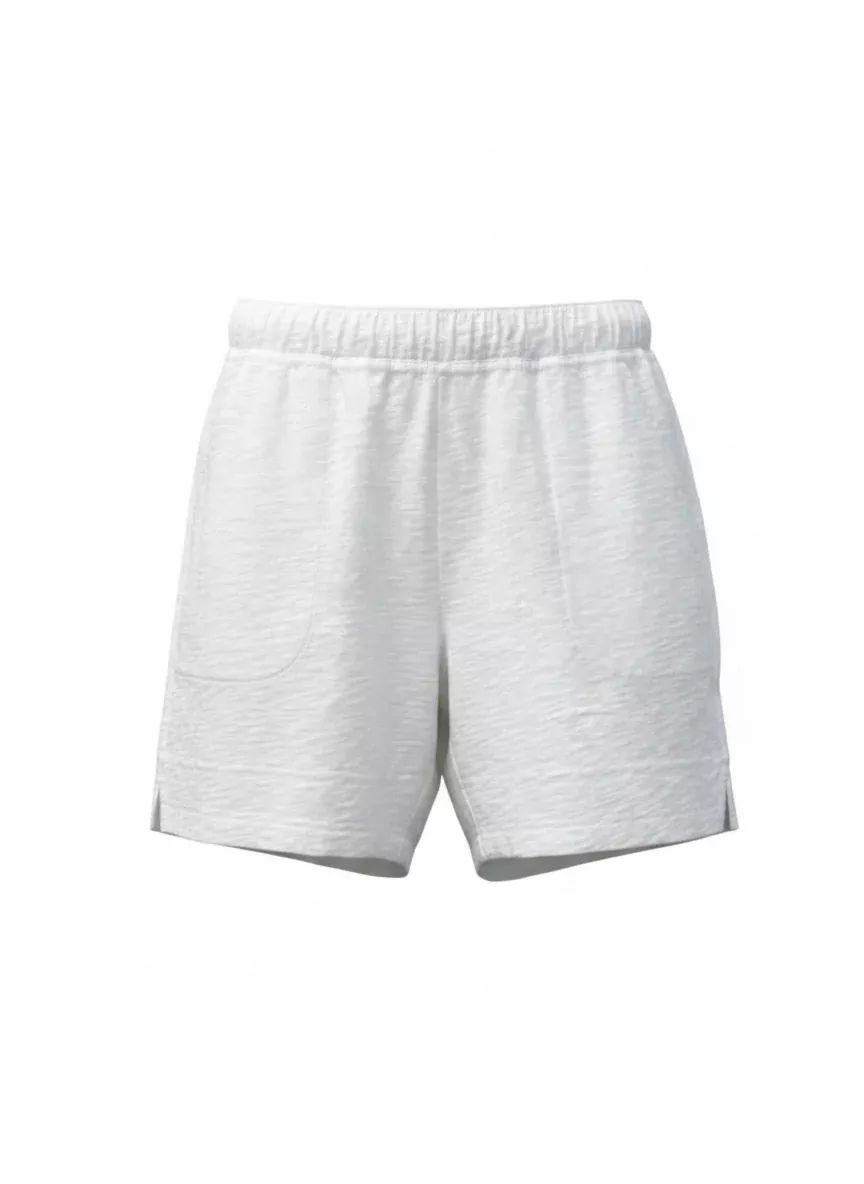 Cotton Slub Short-White