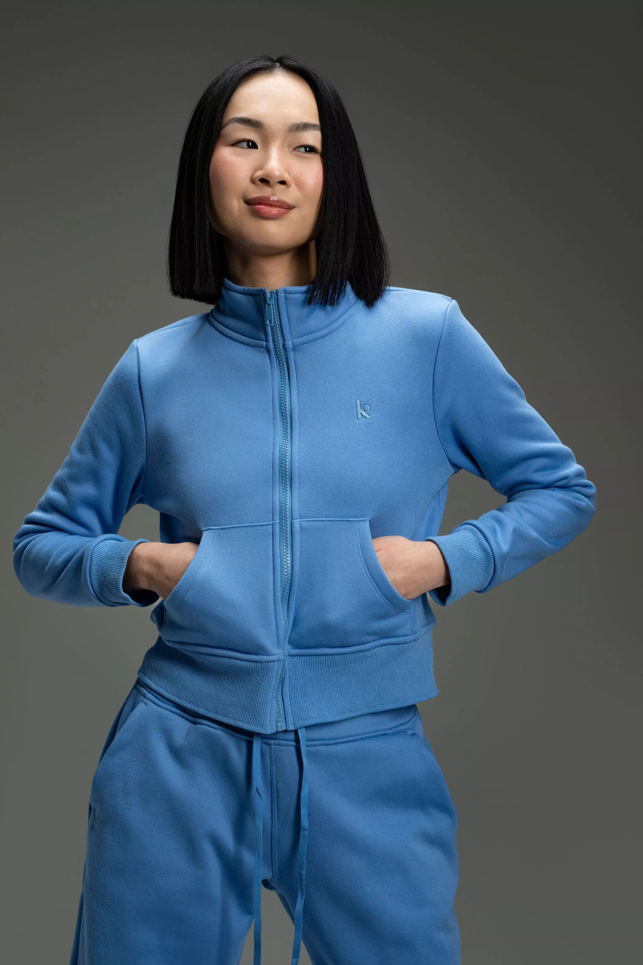 CozyTec Up Jacket- Powder Blue