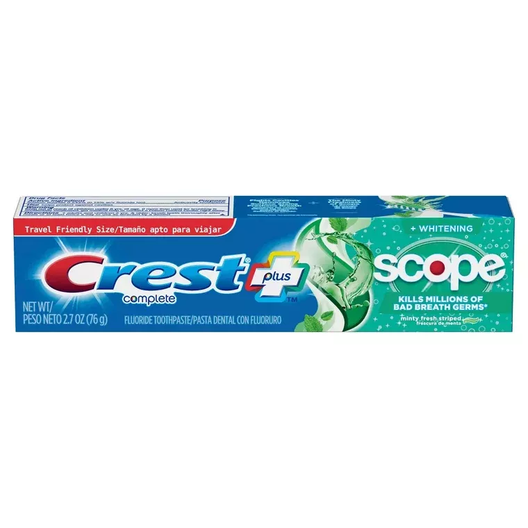 Crest Complete Plus Scope Whitening Fluoride Toothpaste Minty Fresh 2.7 oz