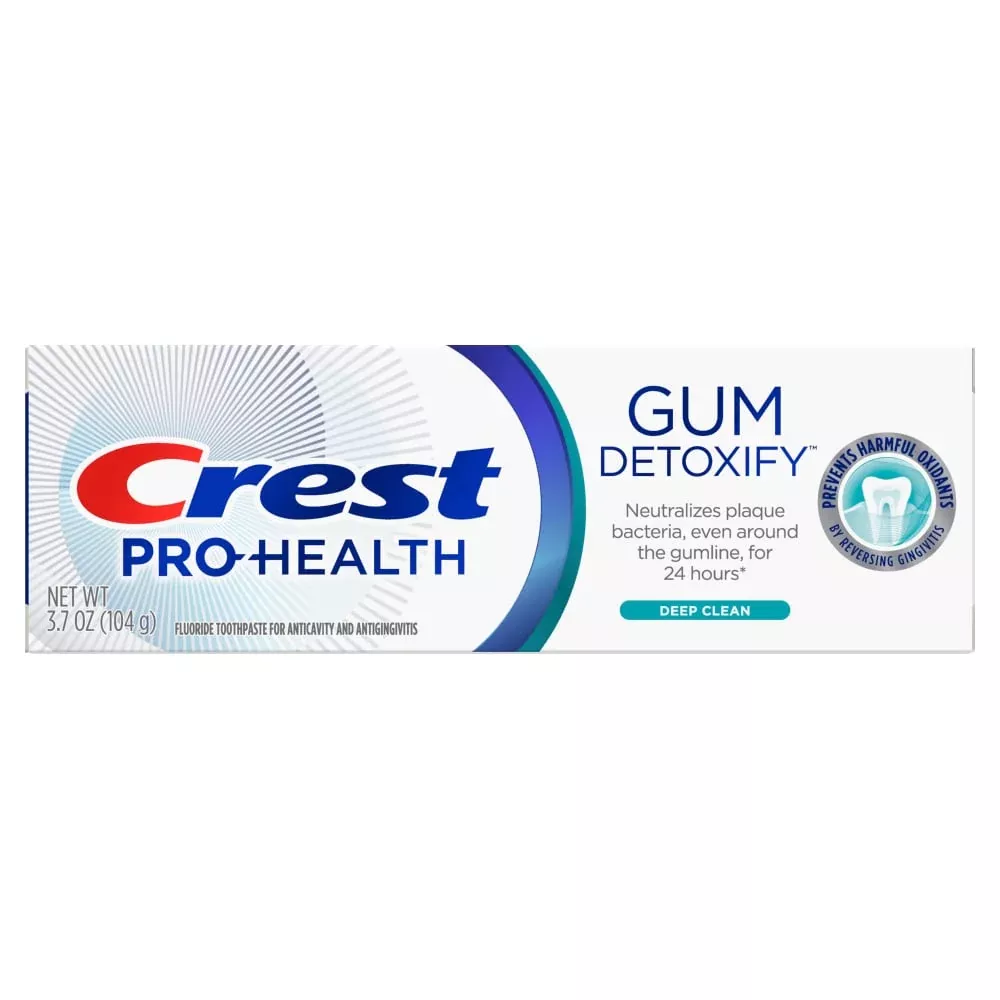 Crest Toothpaste, Fluoride, Gum Detoxify, Deep Clean 3.7 Oz