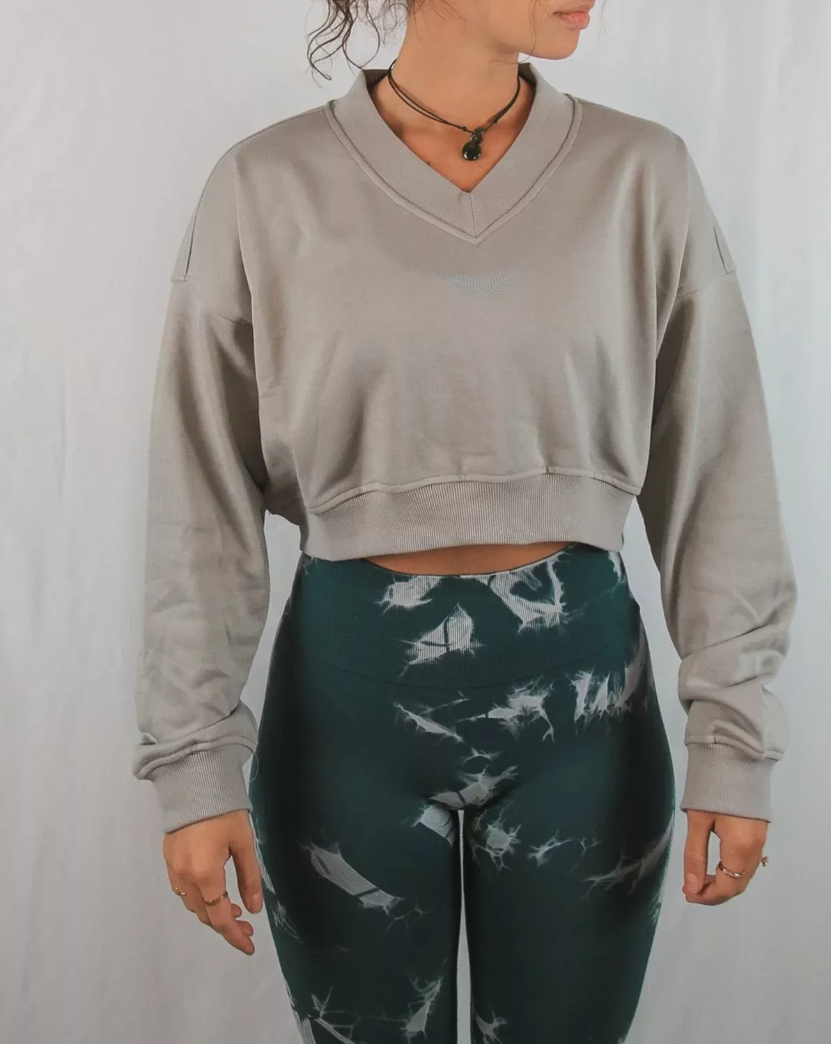 Cropped Crewneck (Grey)