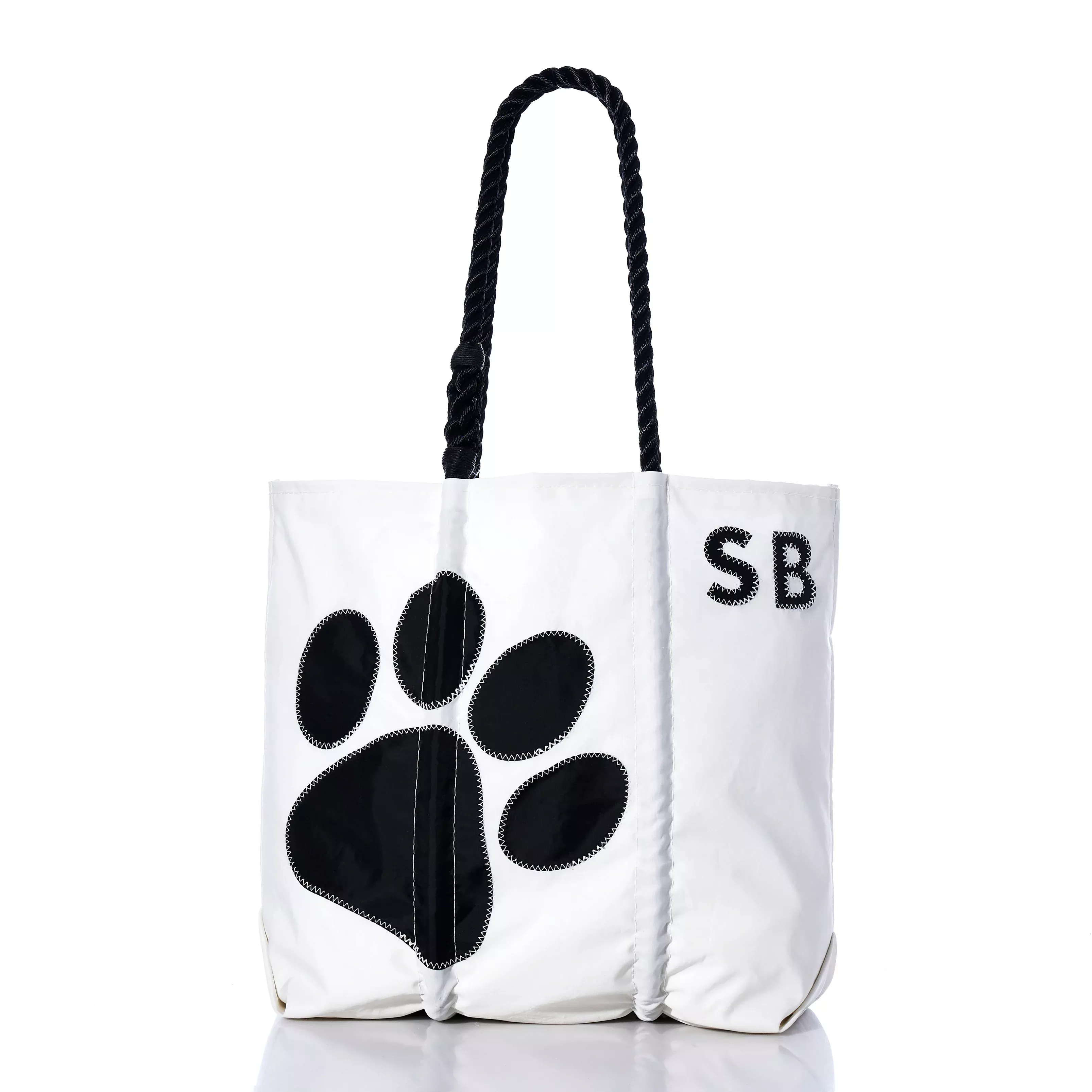 Custom Monogram Paw Print Medium Tote