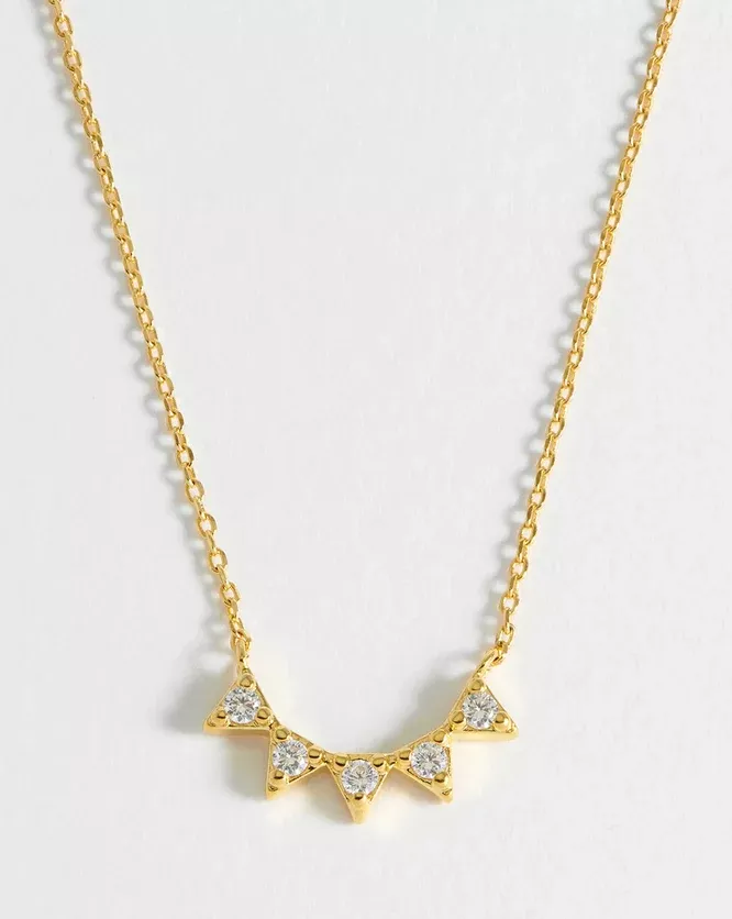 CZ Bunting Necklace