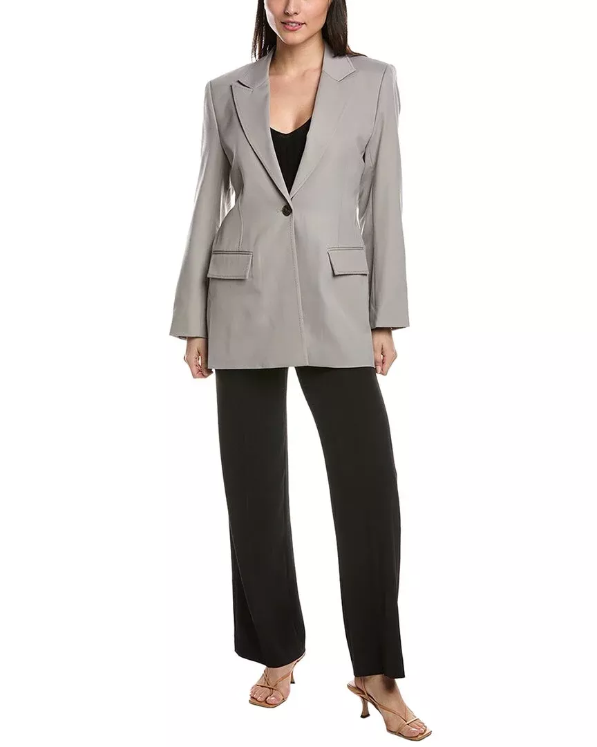 Derek Lam 10 Crosby Nico Single-Breasted Wool-Blend Jacket