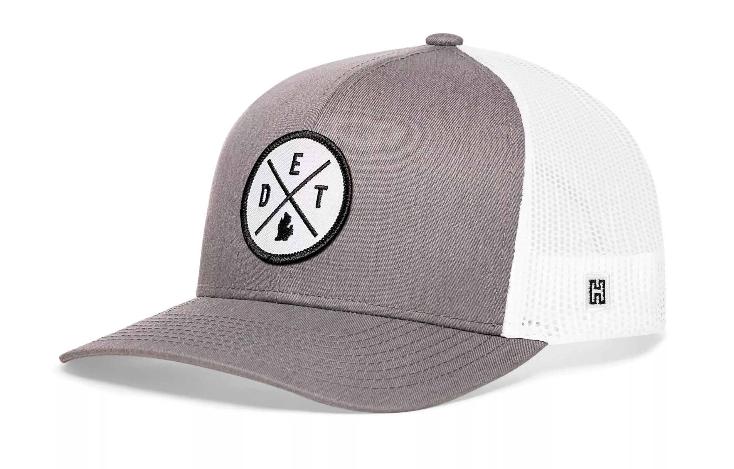 Detroit Trucker Hat|White Patch DET X Snapback
