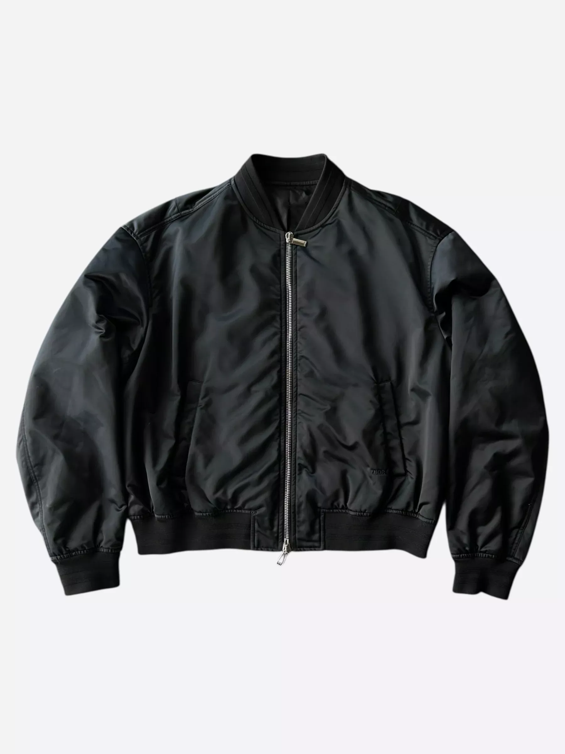 Dior Peter Doig Black & White Logo Bomber Jacket