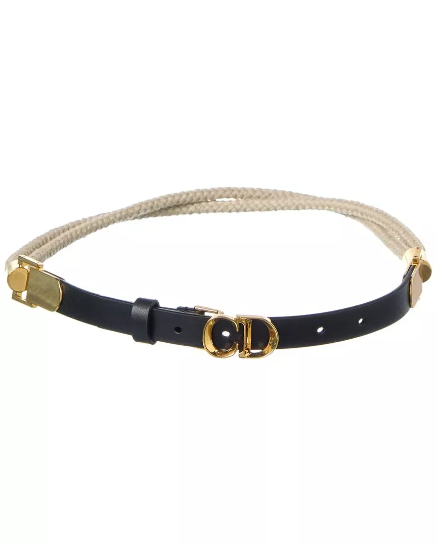 Dior Rope & Leather Belt