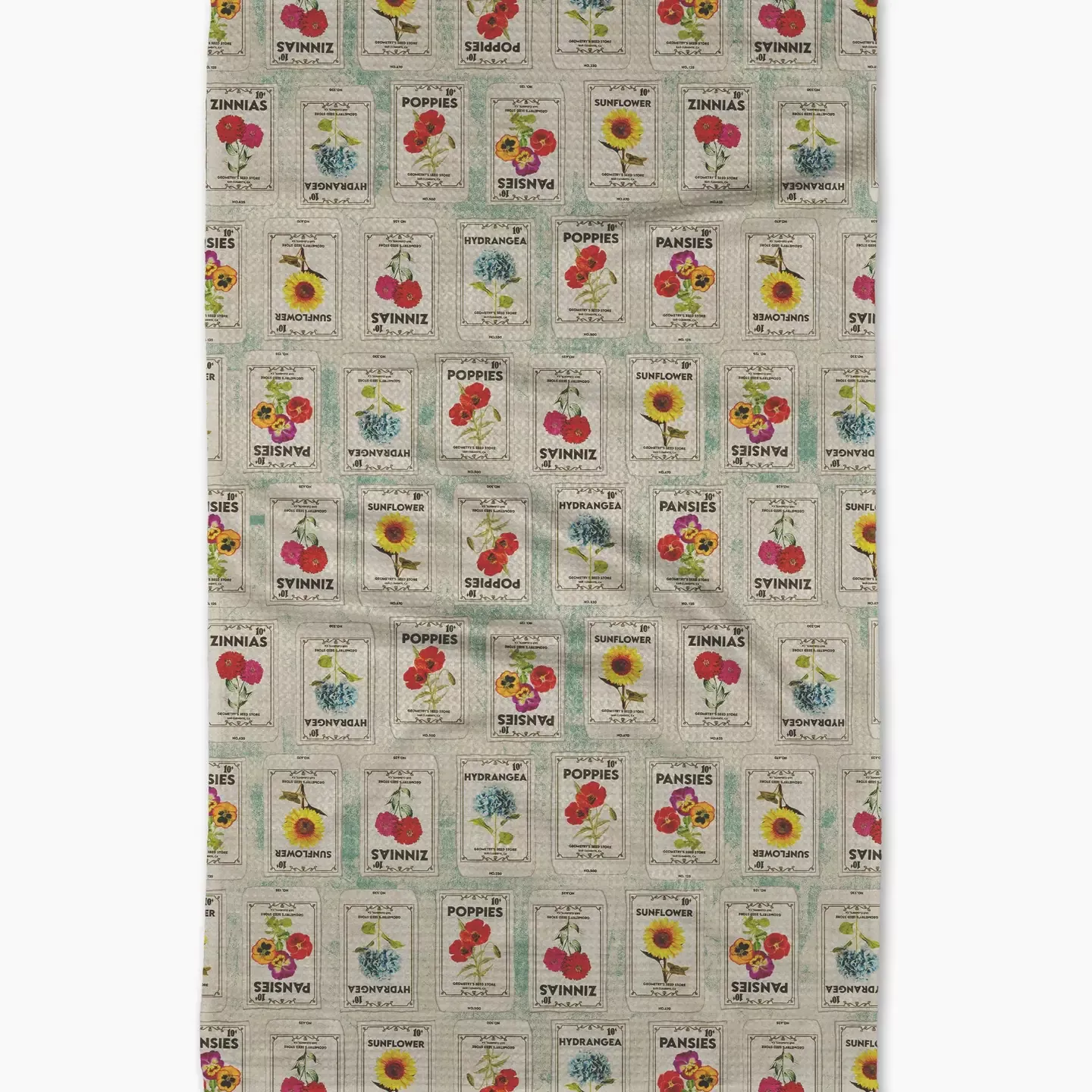 Dish Towel - Flower Seed Packets