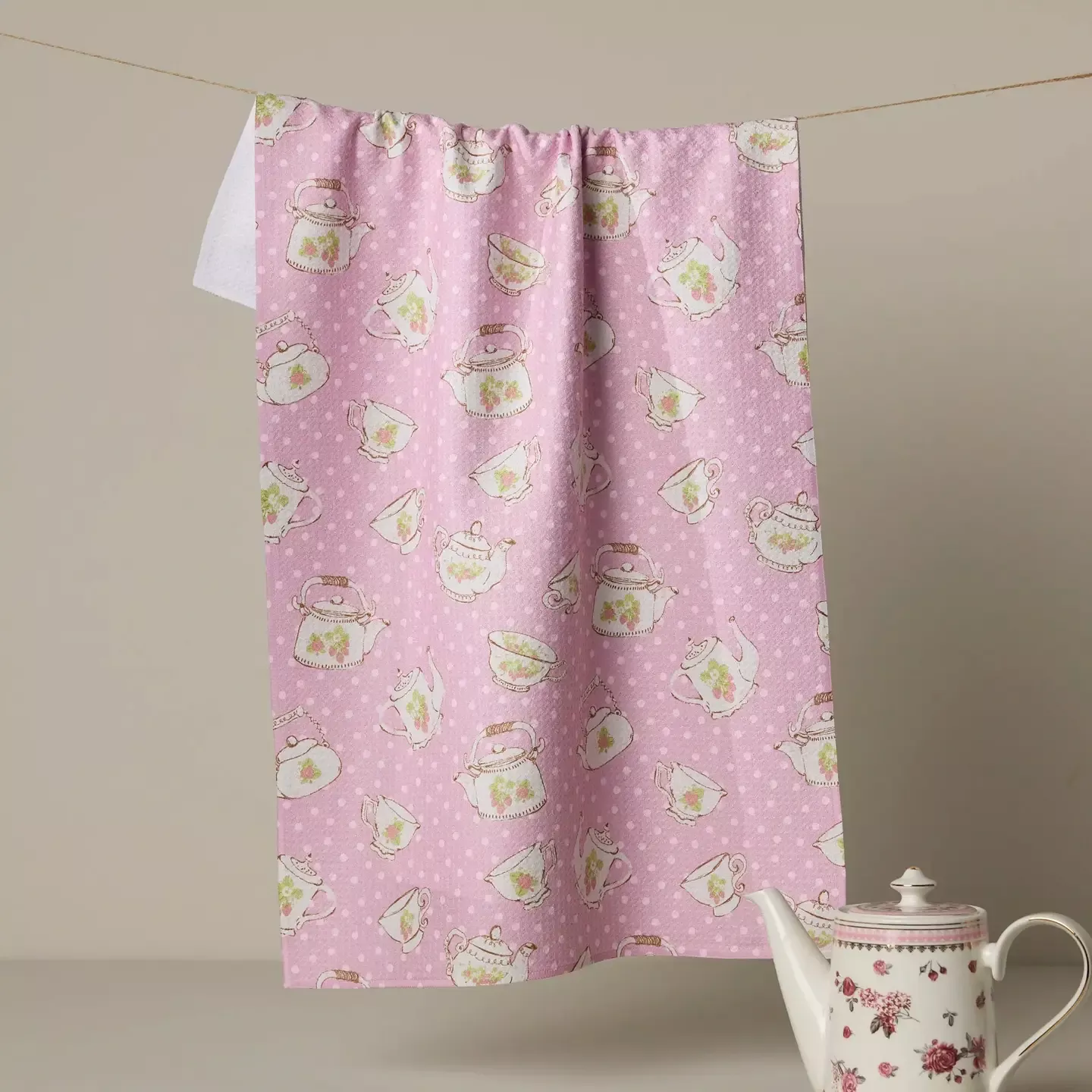 Dish Towel - Strawberry Tea