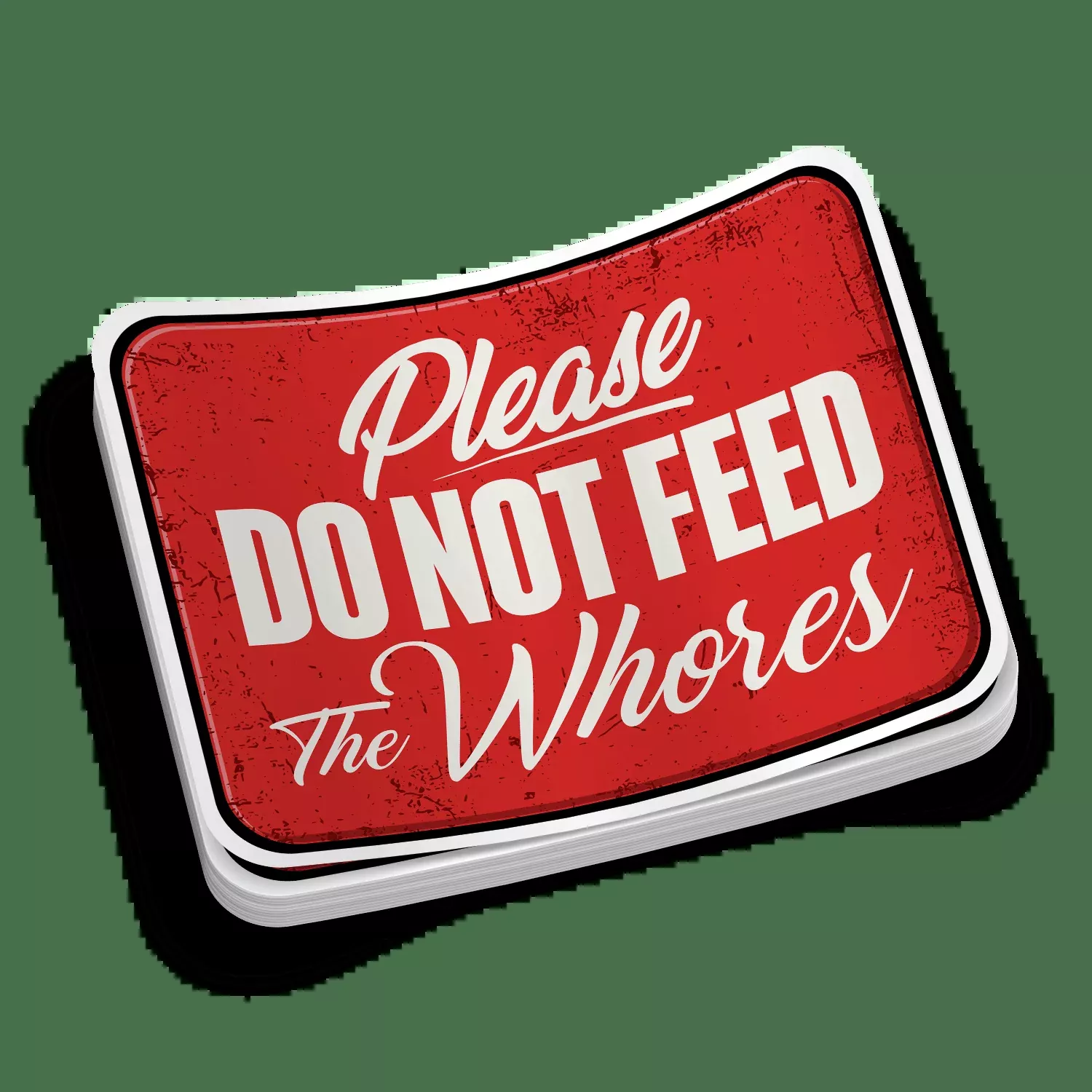Do Not Feed - Hard Hat Decal