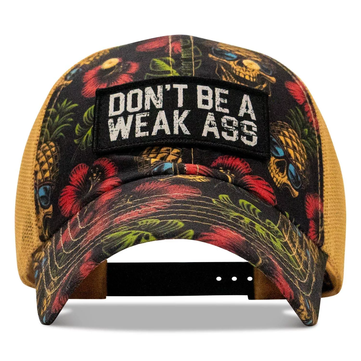 Don't Be A Weak Ass Patch Tactical Ripstop Mesh Snapback Hat