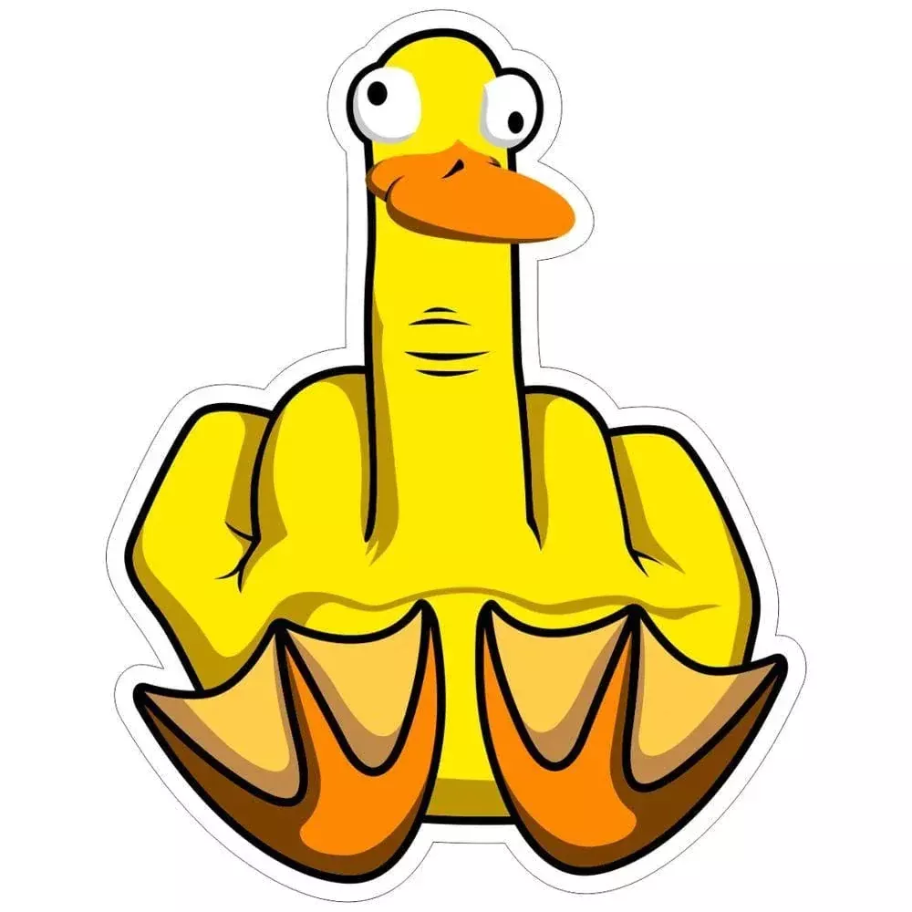 Duck You - 3x4 inch Sticker