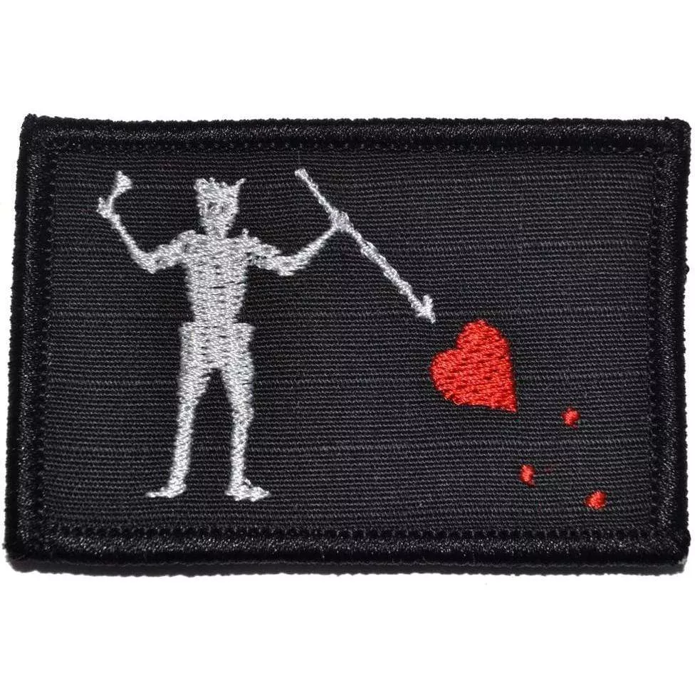 Edward Teach Blackbeard Pirate Flag- 2x3 Patch