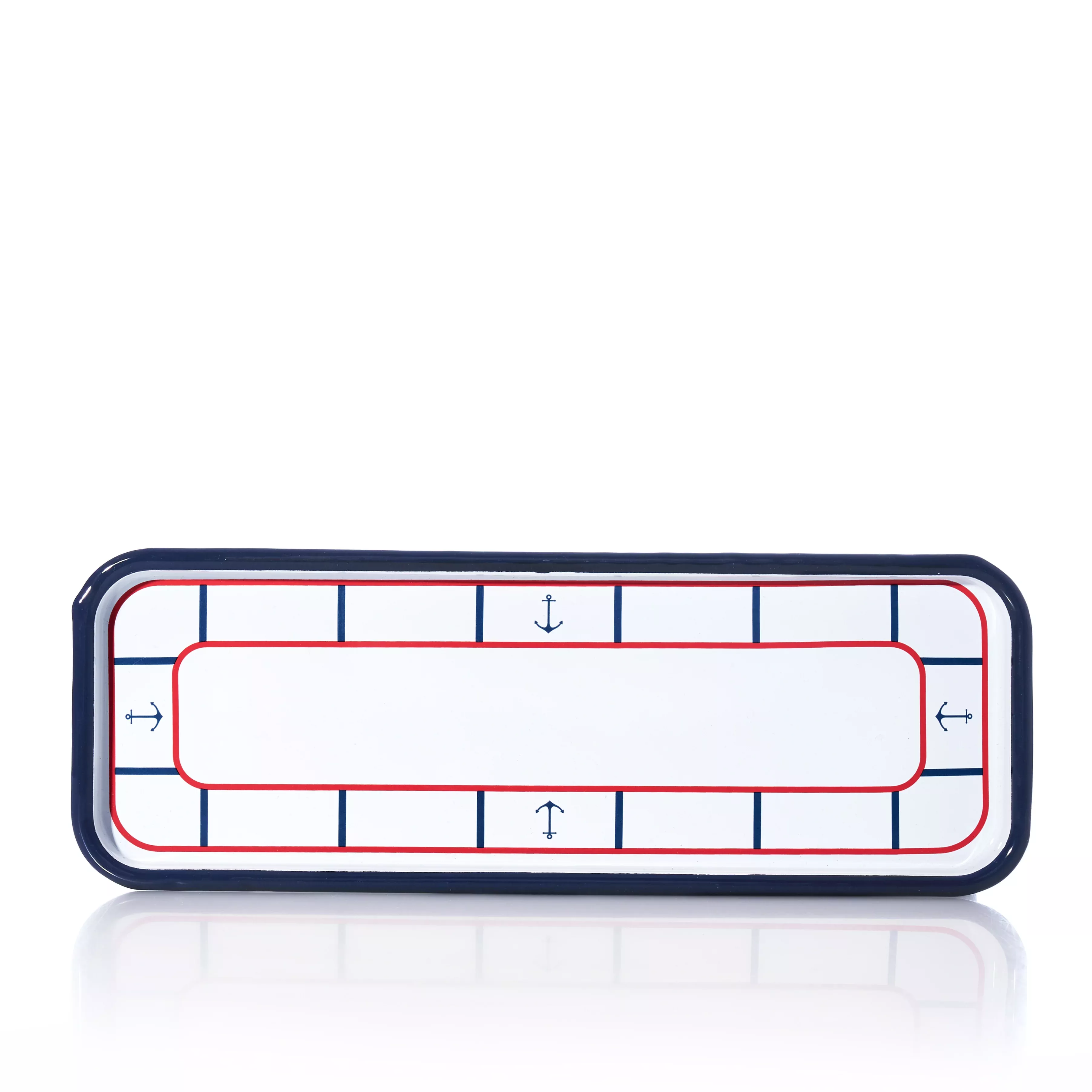 Enamel Anchor Serving Tray