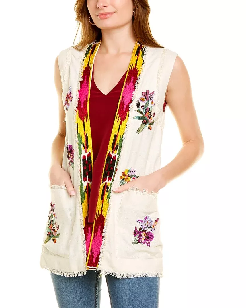 Etro Embroidered Silk Vest