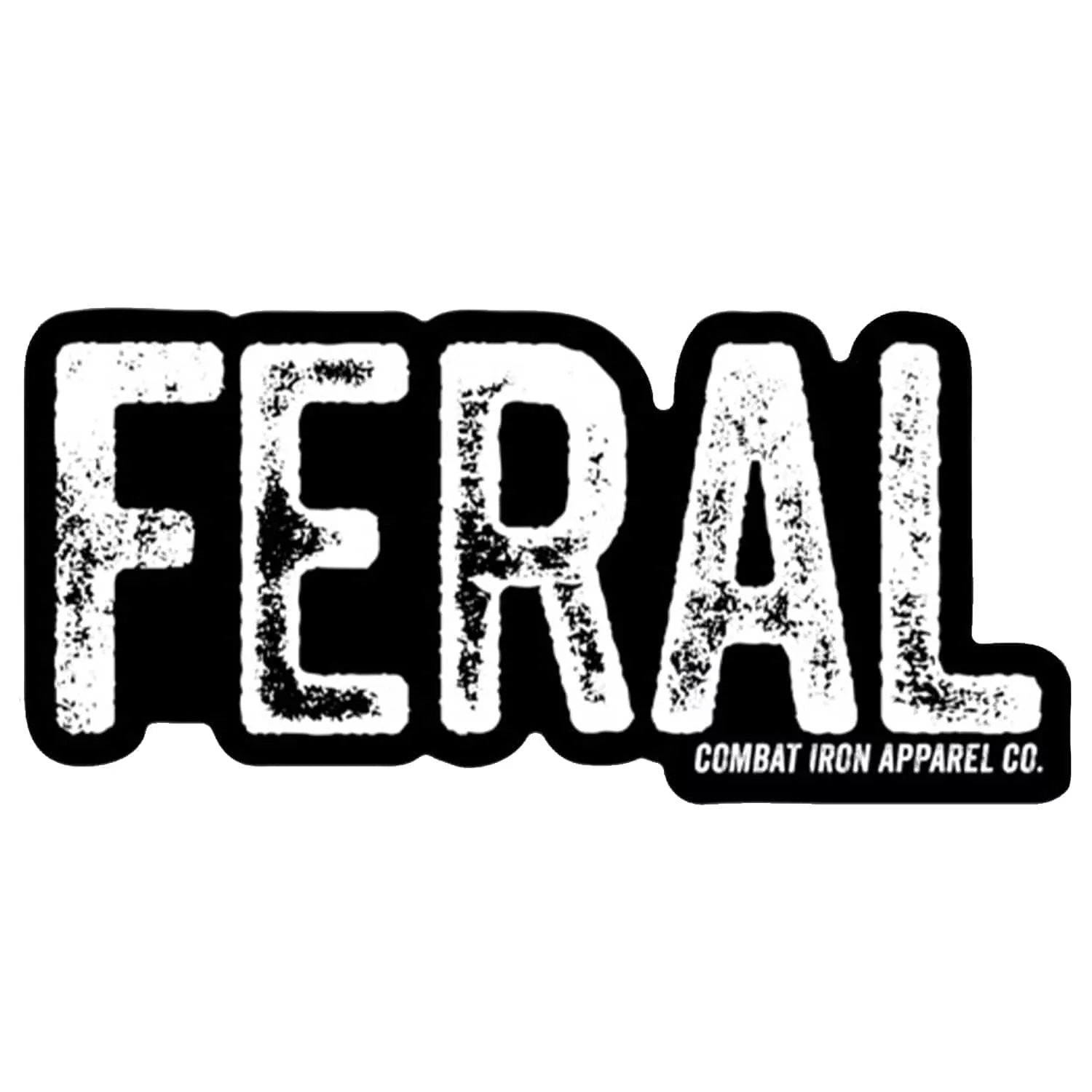 Feral Distressed Decal