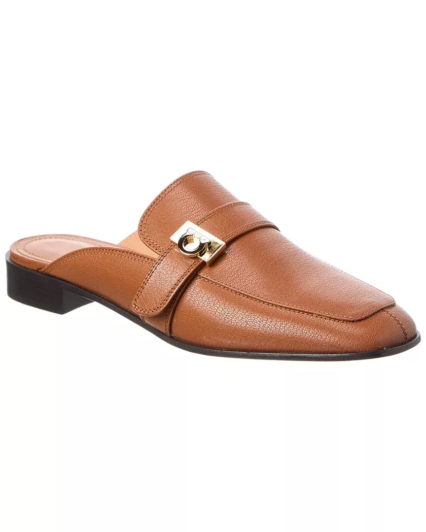 Ferragamo Hug Buckle Leather Mule