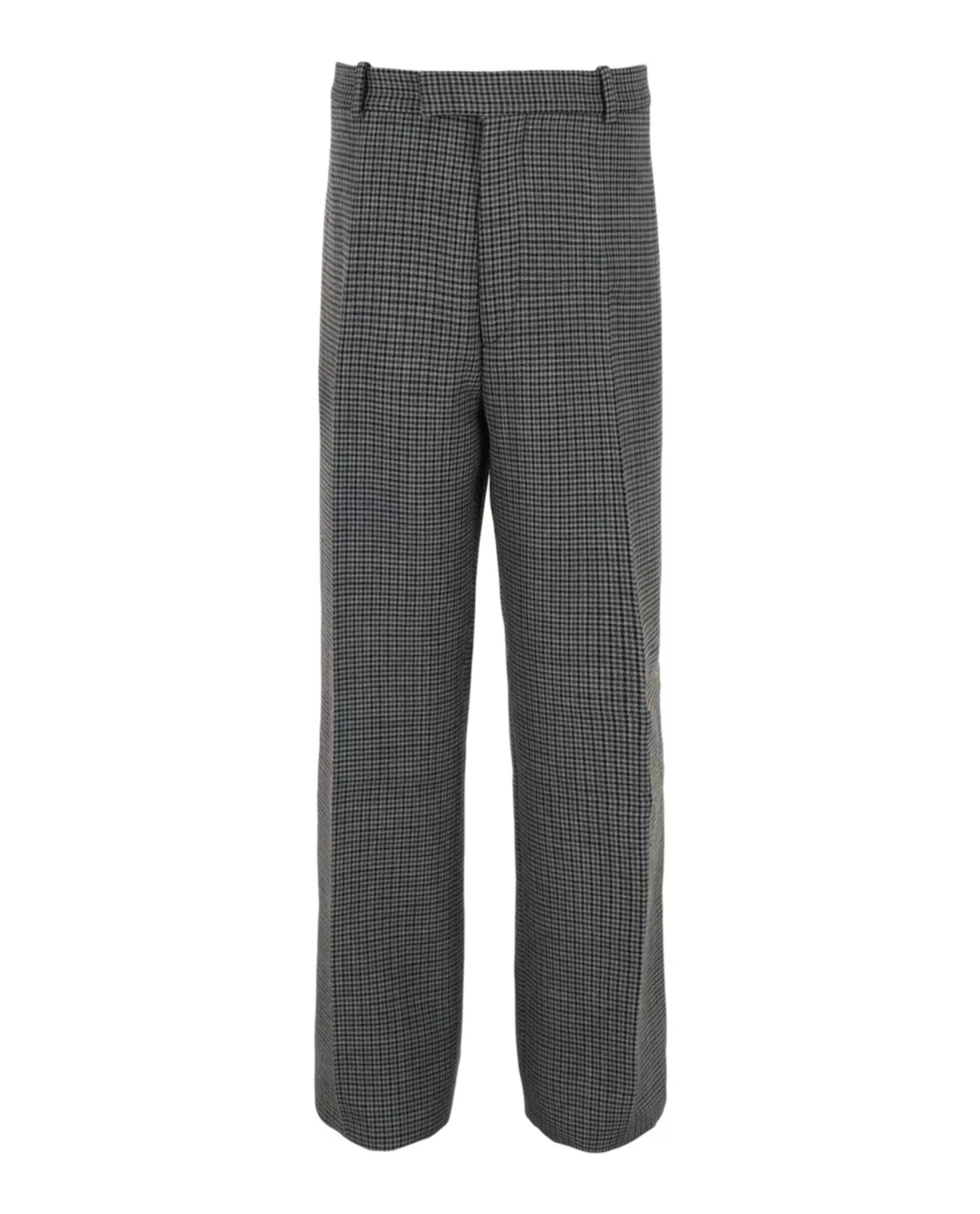 Ferragamo Mens Houndstooth Wool Trousers