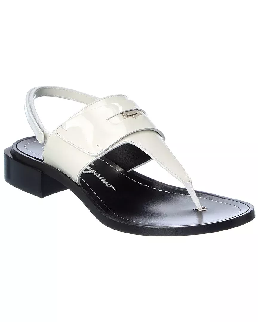 Ferragamo Nya Leather Sandal