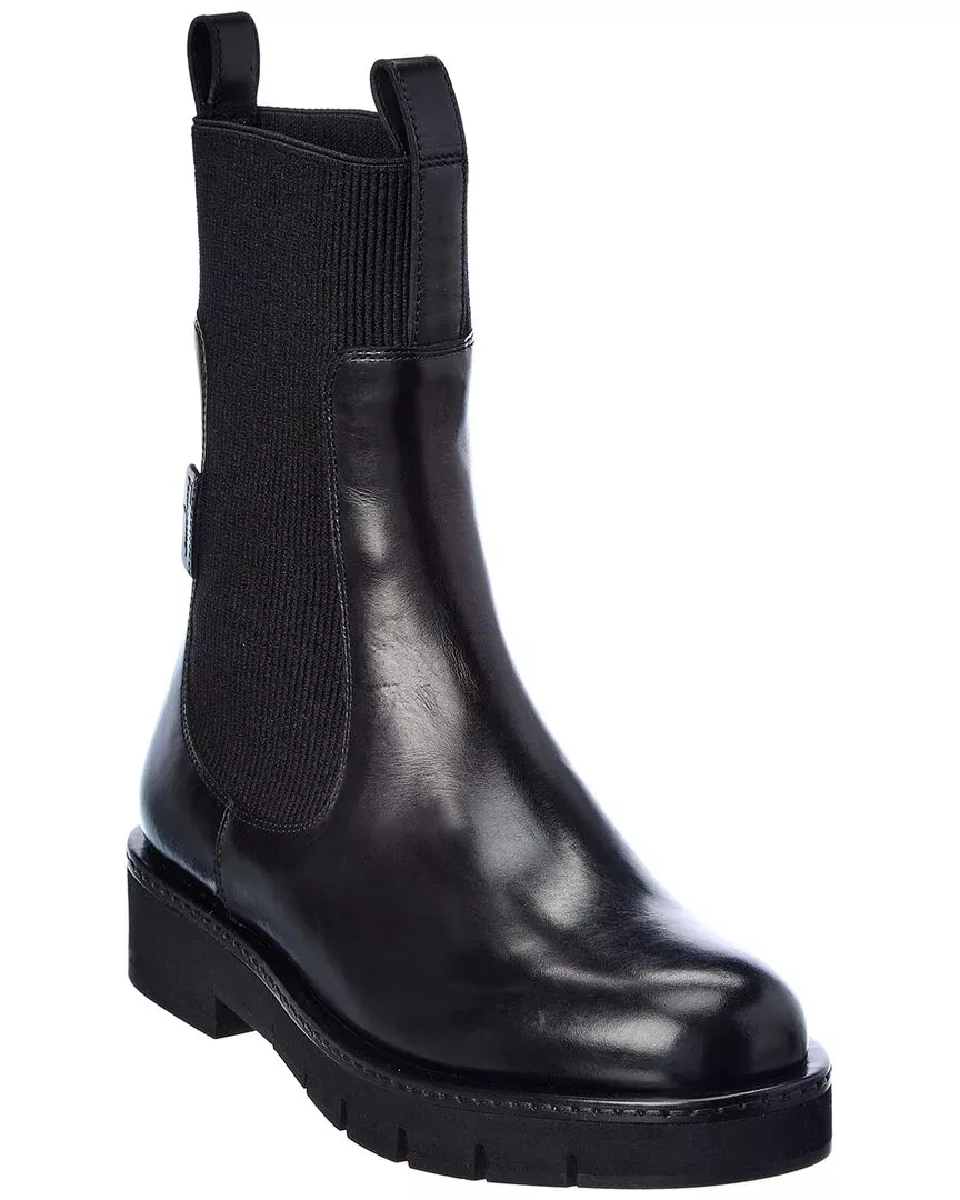 Ferragamo Otello Leather Bootie