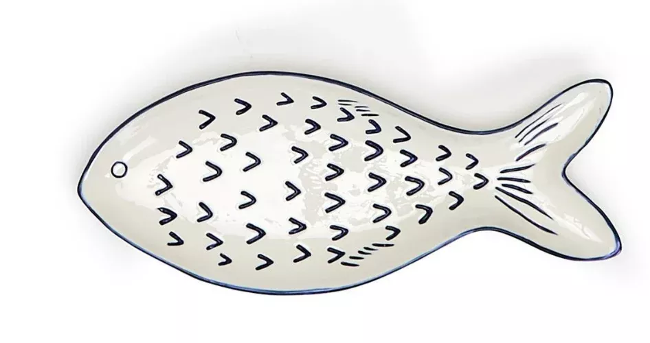 Fish Shaped Tid Bit Plate - Small
