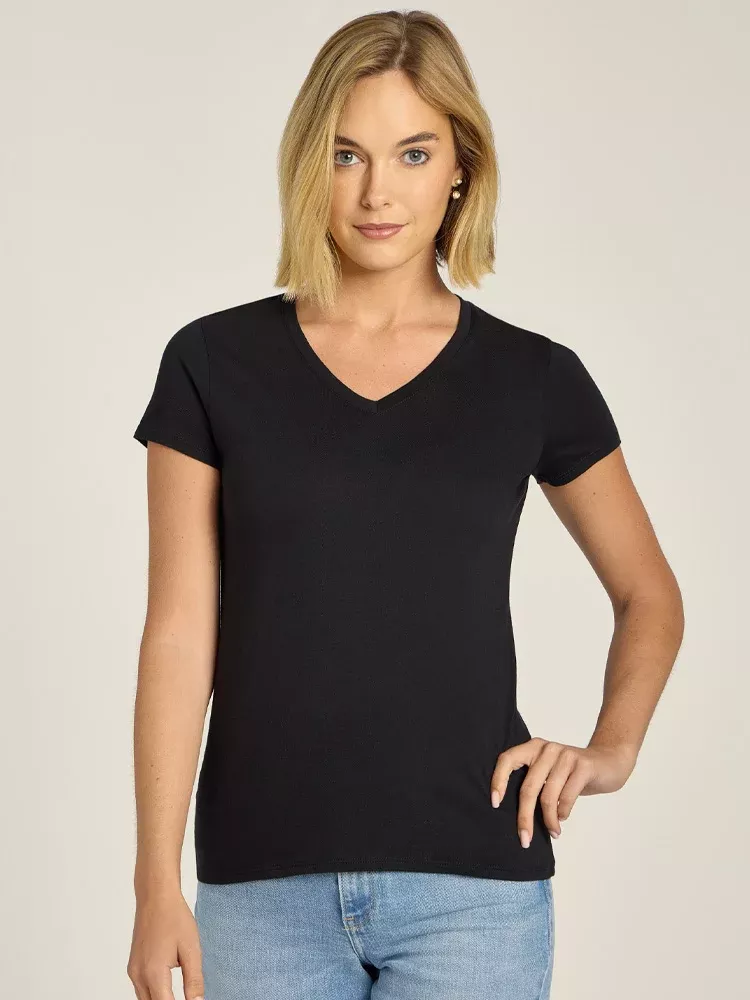 Fitted V-Neck Marcy Tee