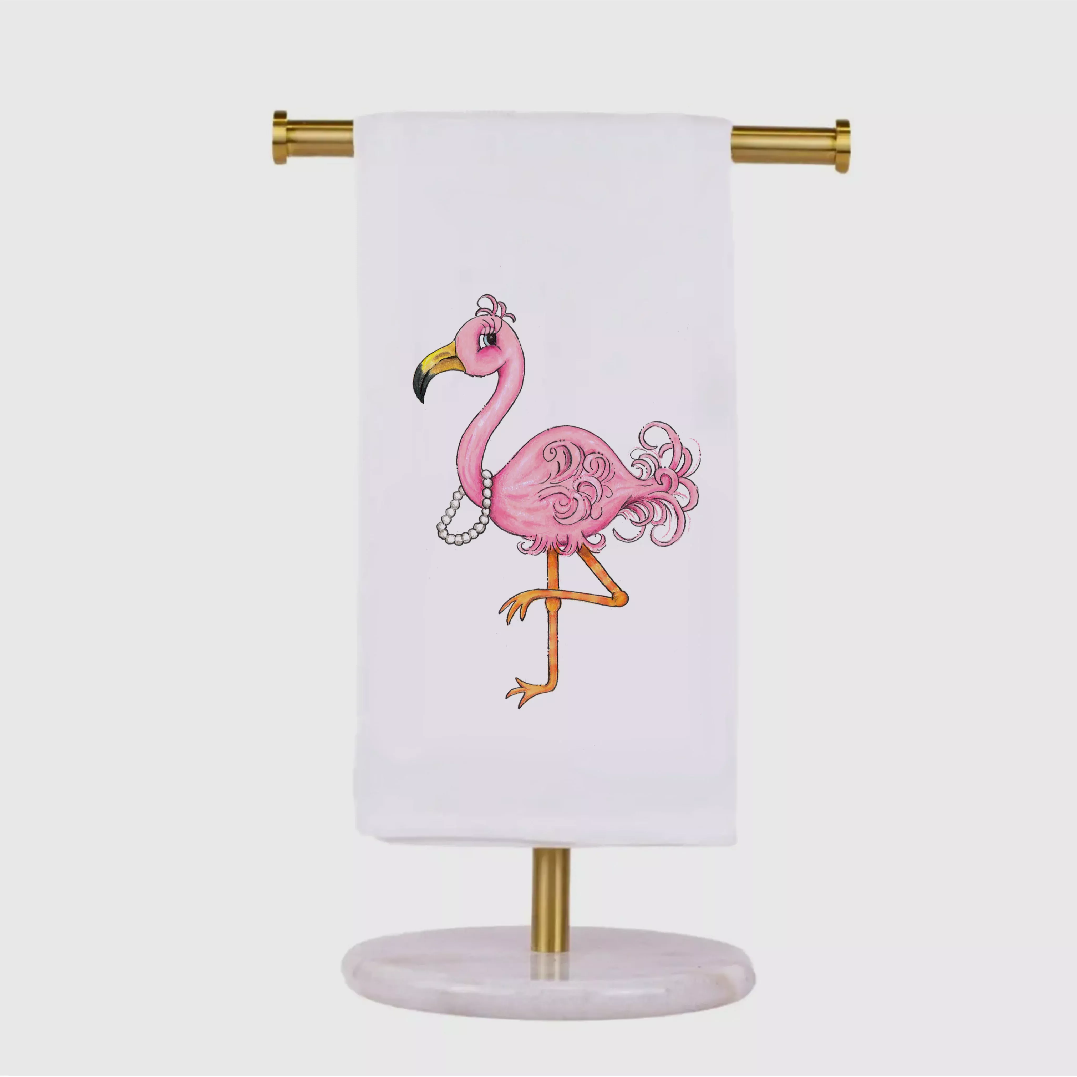 Flamingo Tea Towel