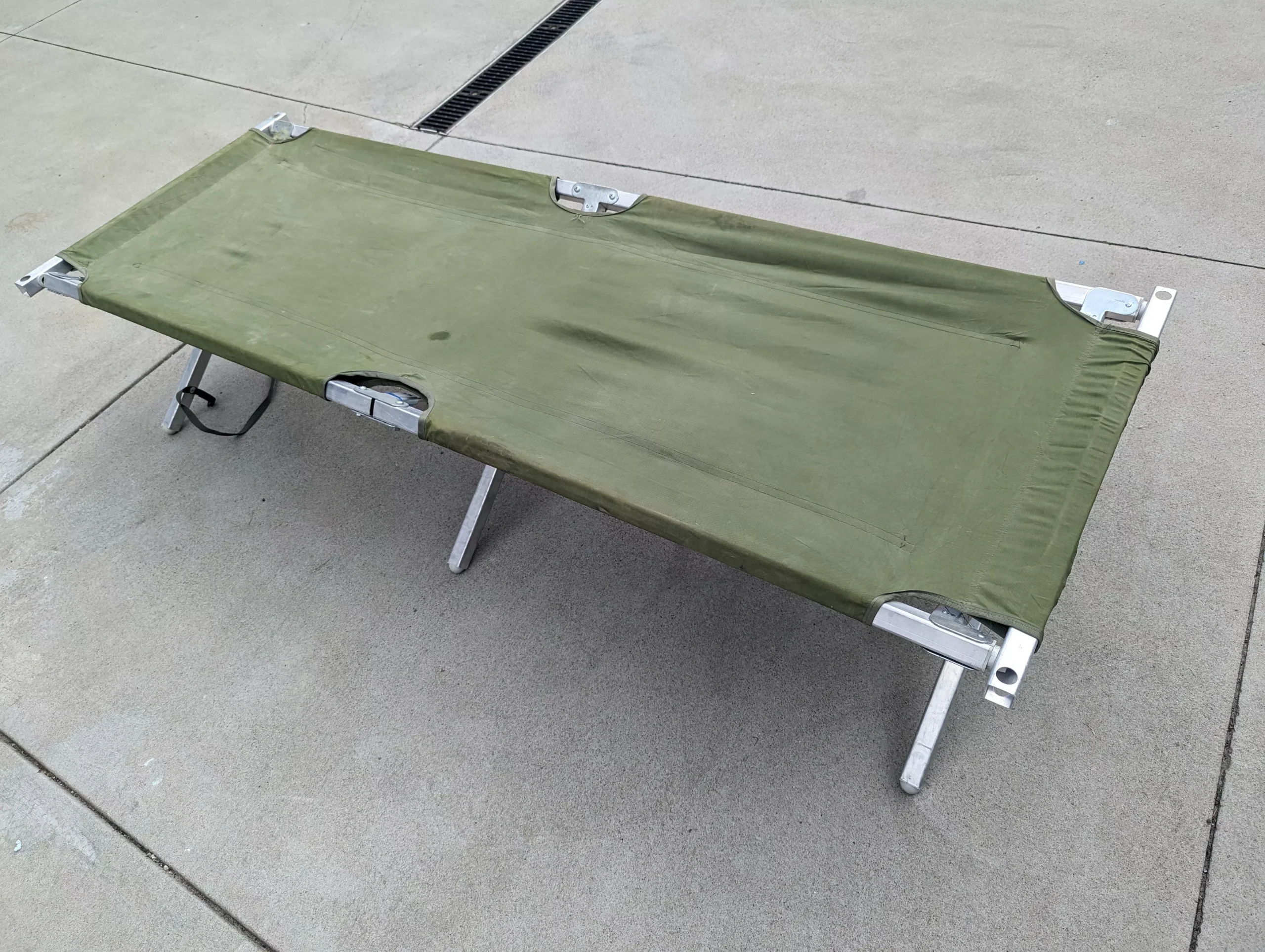 Folding Cot - Green