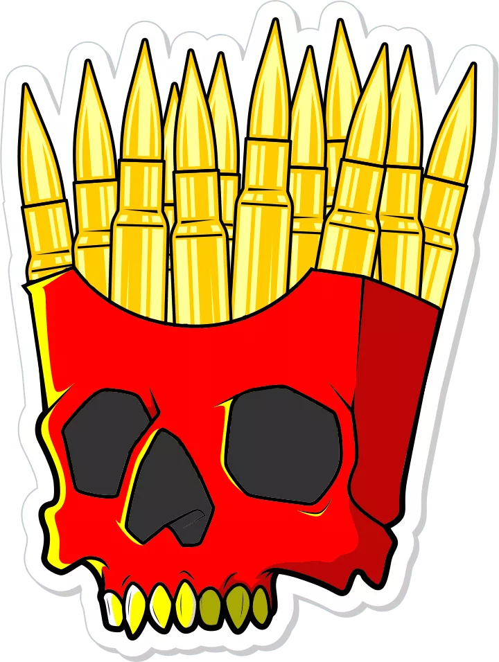 Freedom Fries - 4" Sticker