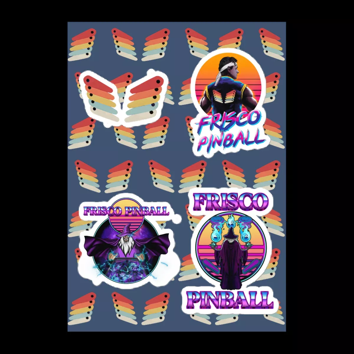 Frisco Pinball - Sticker sheet