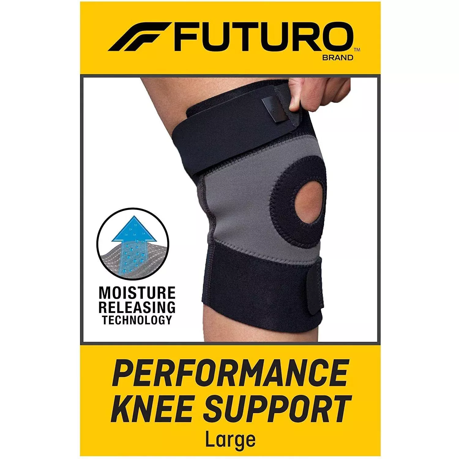 Futuro Sport Moisture Control Knee Support, Large