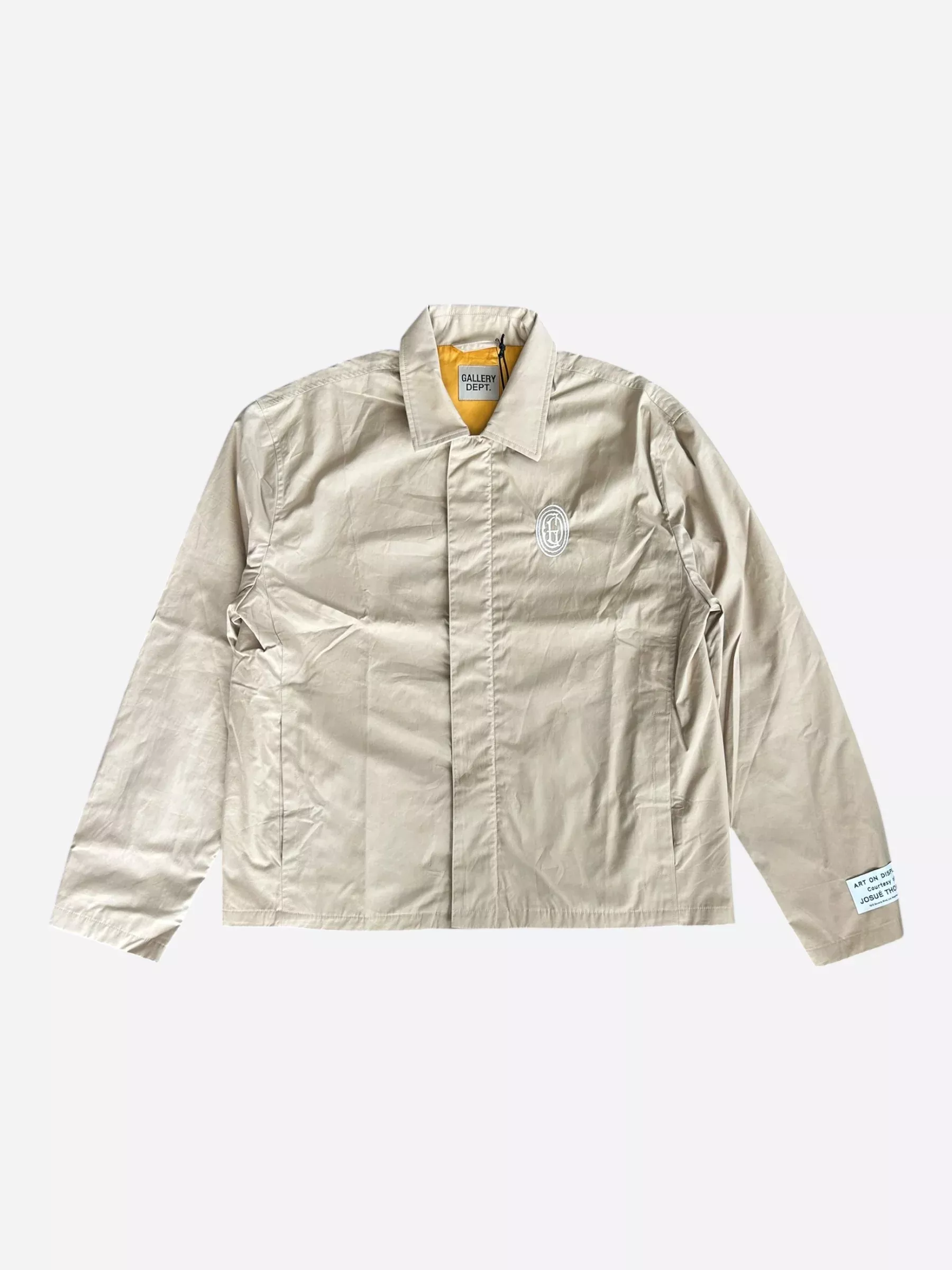 Gallery Dept Beige Off Site Embroidered Logo Jacket