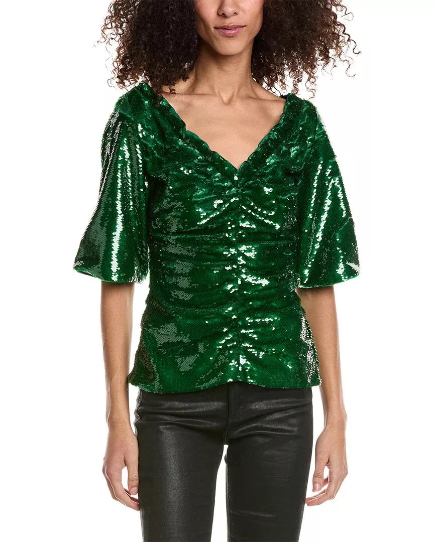 Ganni Sequin Blouse