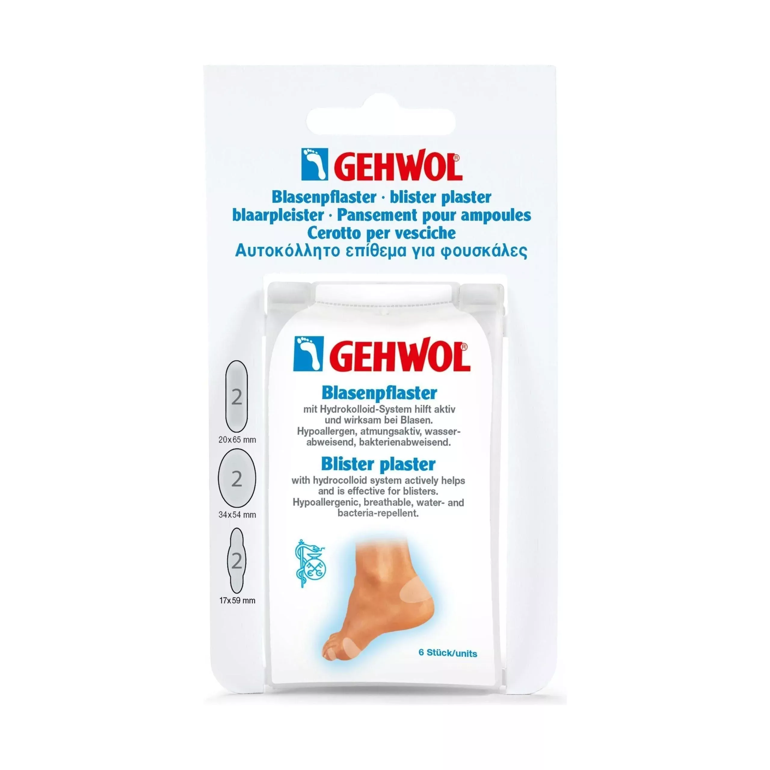 Gehwol Blister Plaster Assorted 6ct
