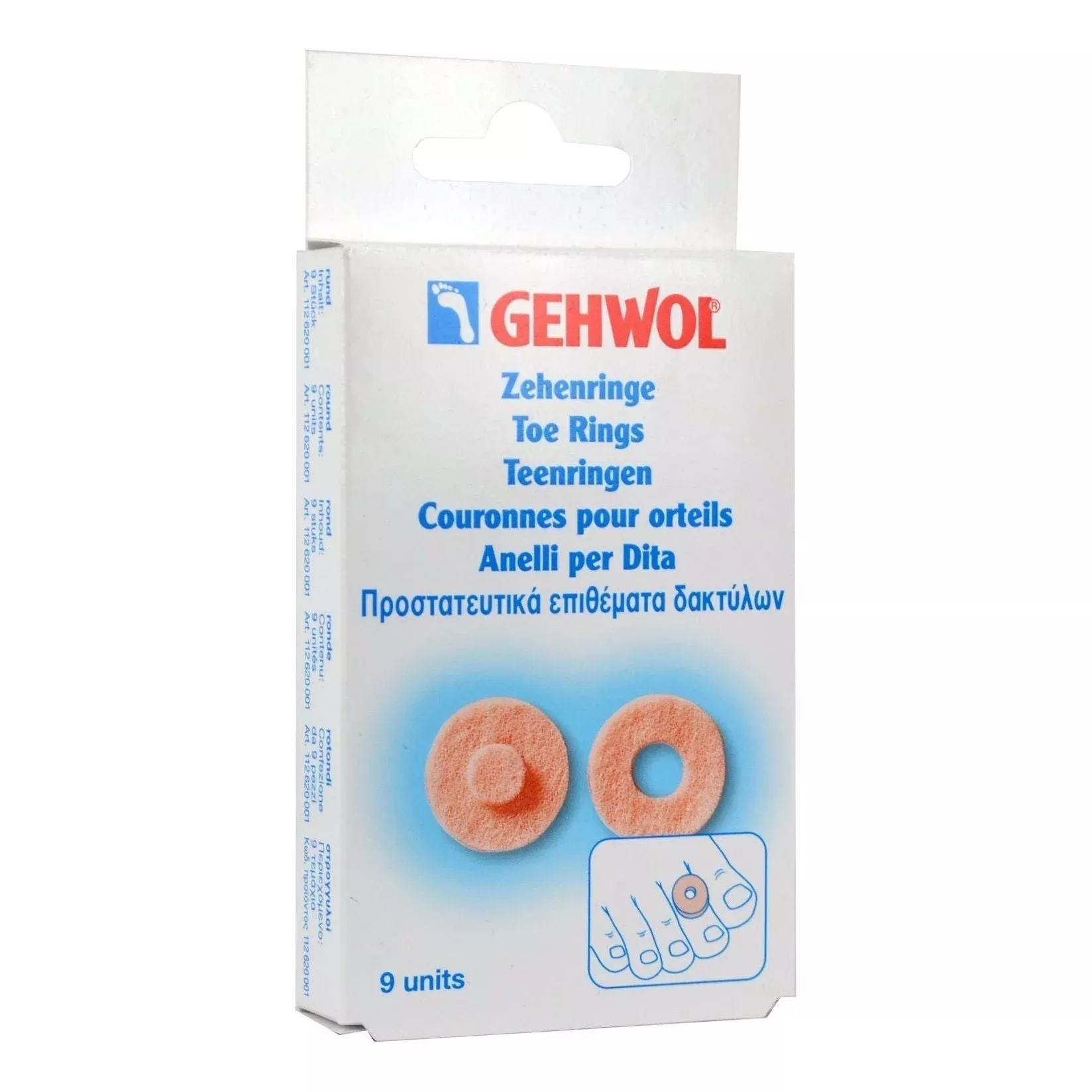 Gehwol Toe Rings 9ct