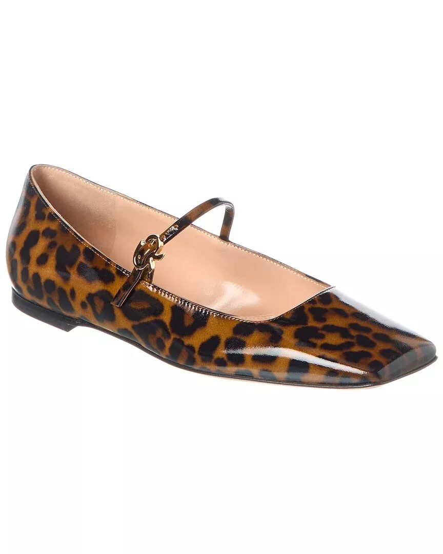 Gianvito Rossi Christina Leather Flat