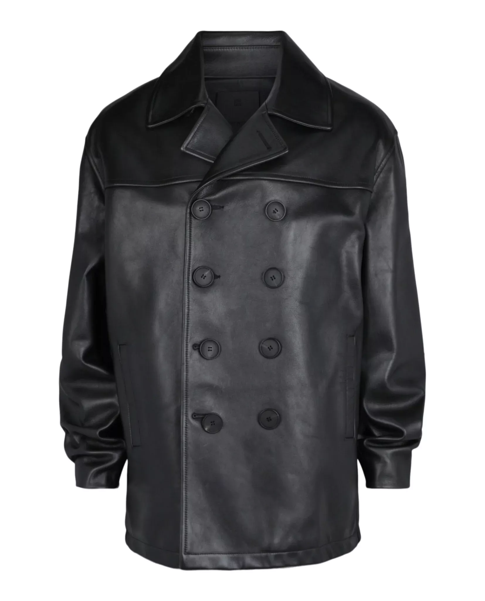 Givenchy Mens Leather Peacoat