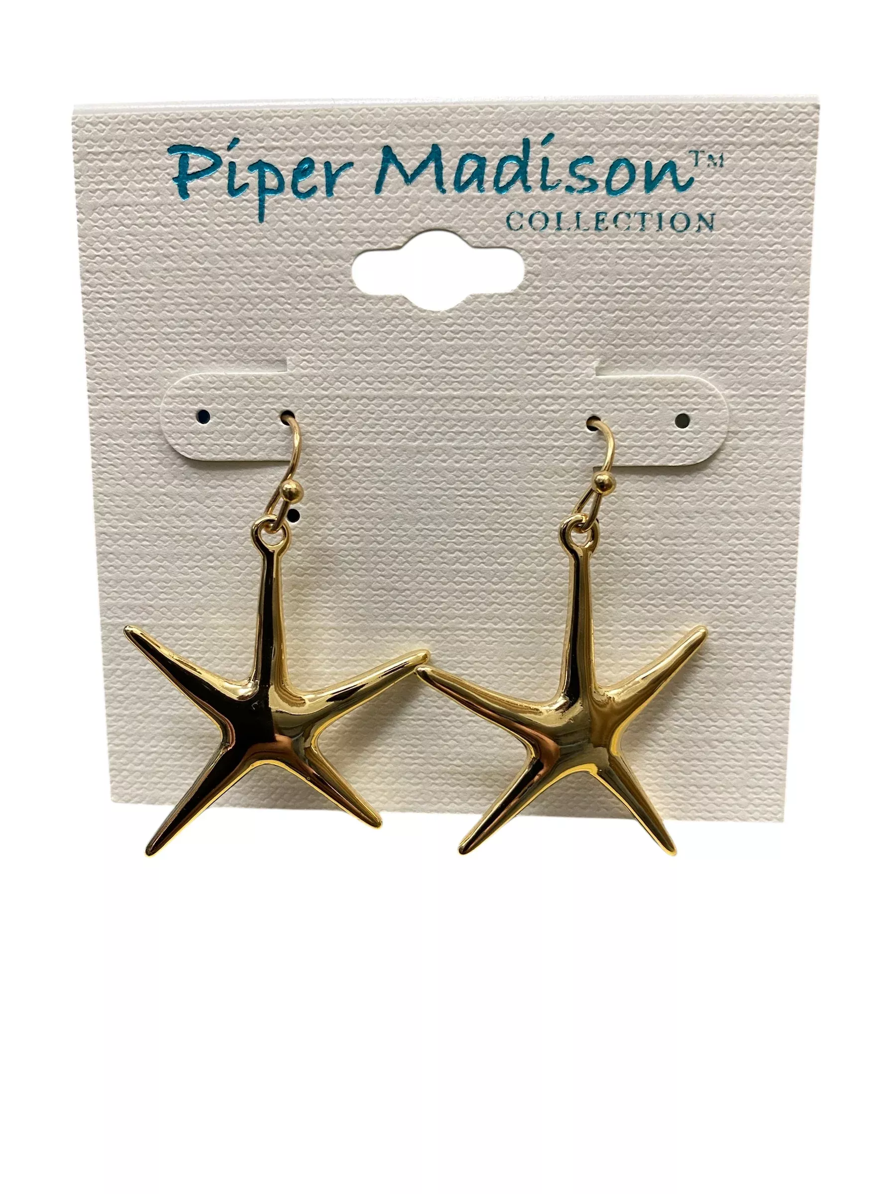 Gold Starfish Earrings