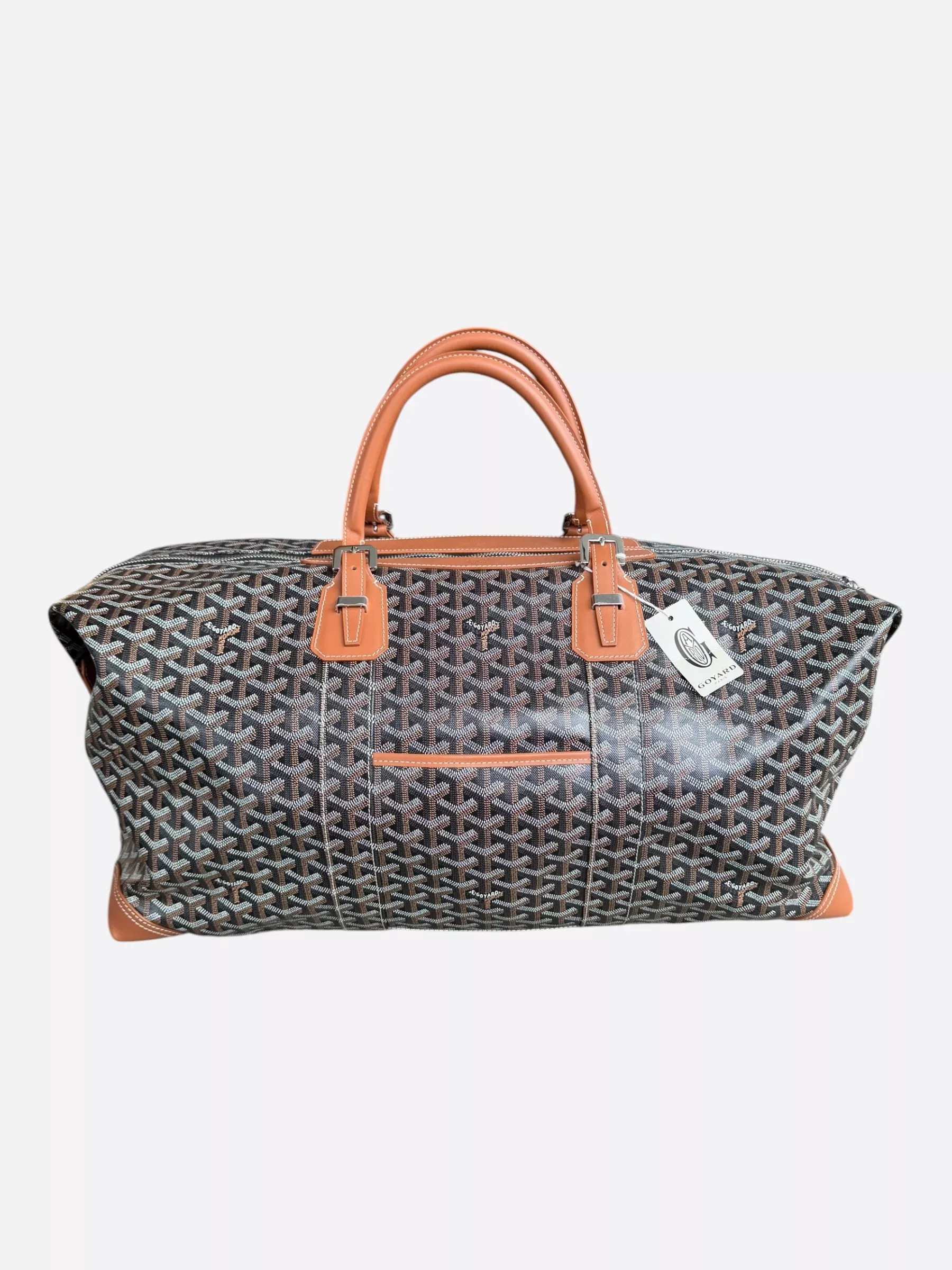 Goyard Black & Brown Boeing 55 Duffel Bag