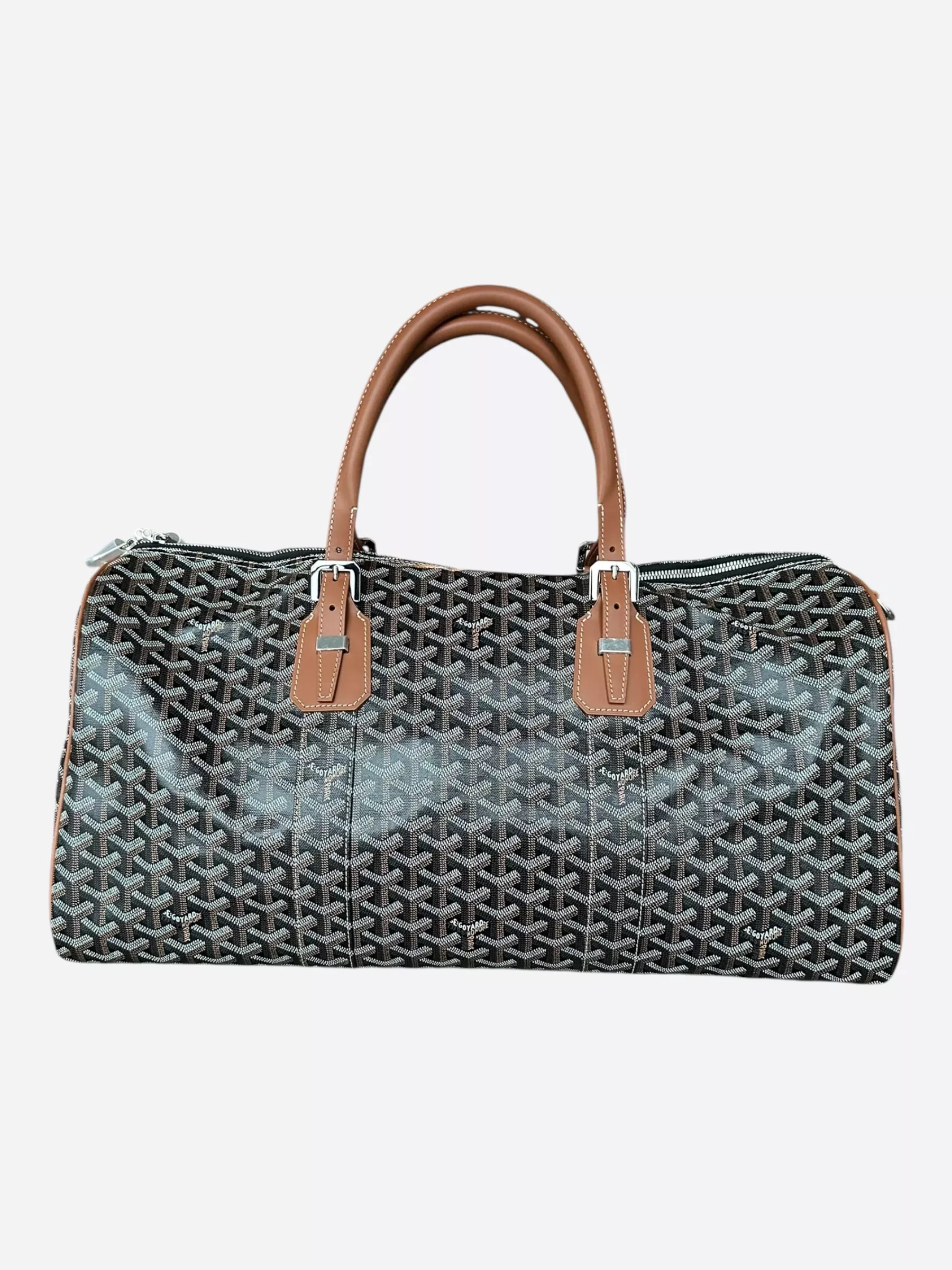 Goyard Black & Brown Boston 50 Duffel Bag